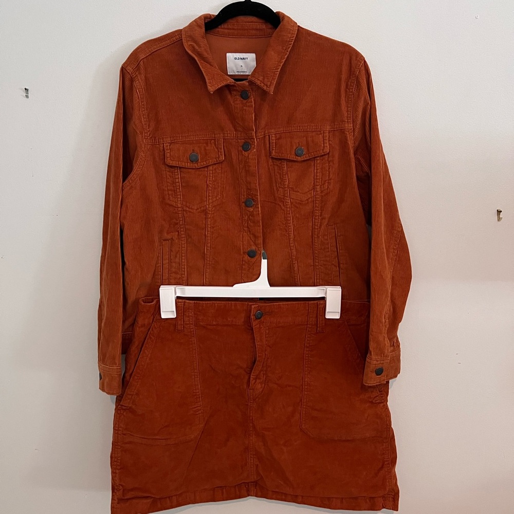 Burnt Orange jacket and skirt set